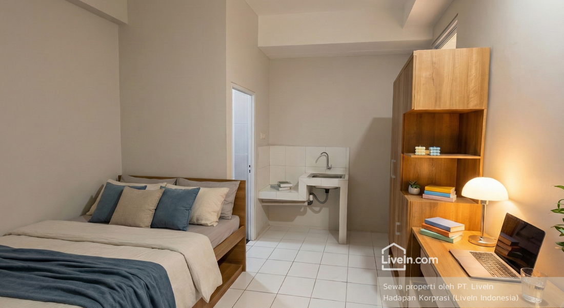 Queen Bedroom With Water Heater